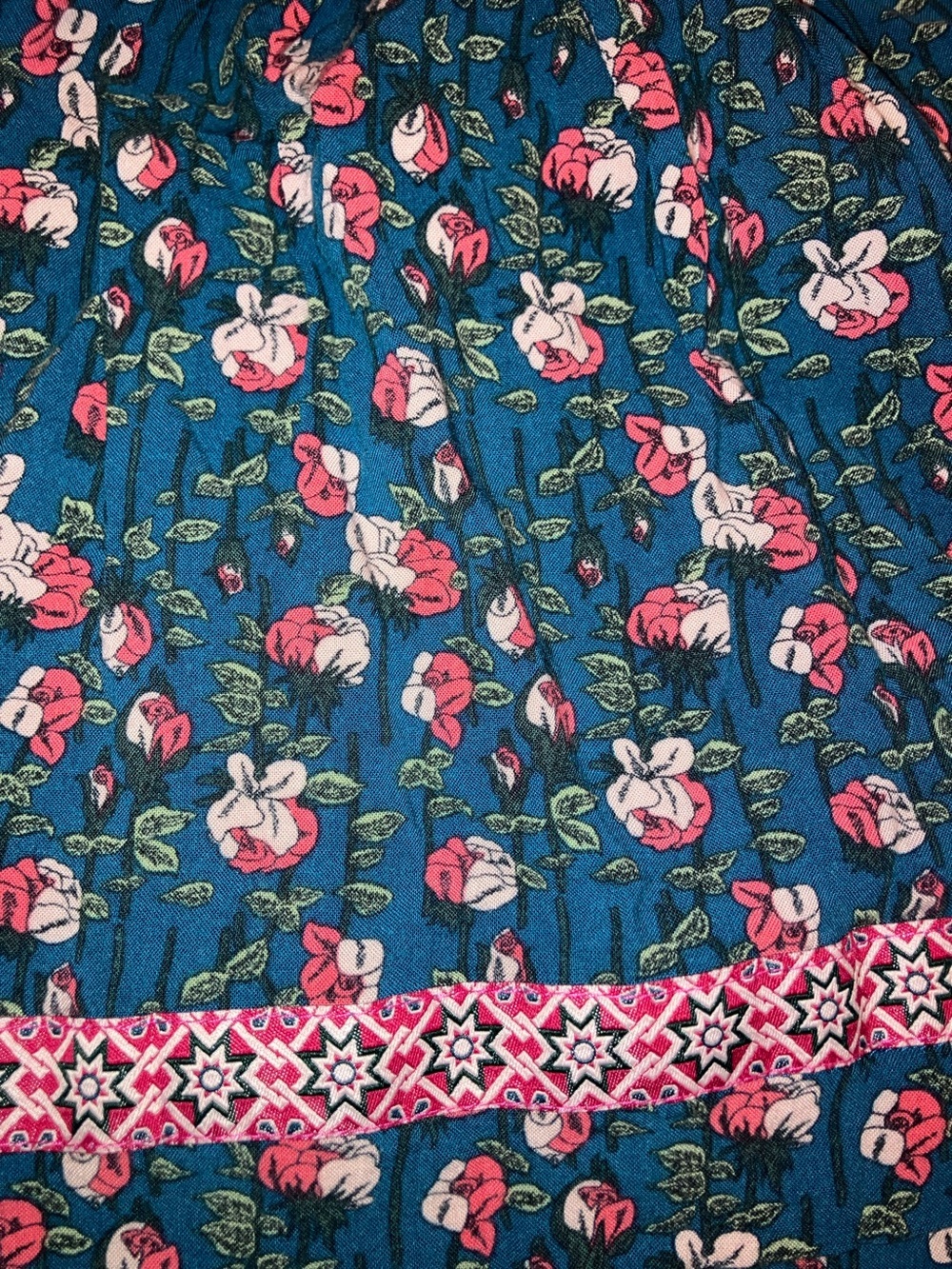 Matilda Jane Pink Purple Teal Floral Layered Top 6Y - Picture 9 of 10
